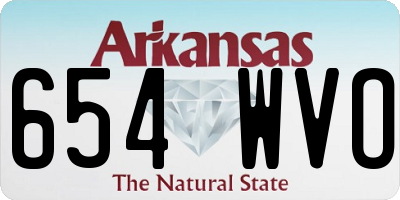 AR license plate 654WVO