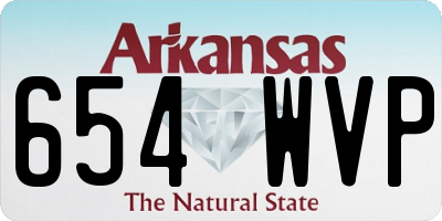 AR license plate 654WVP