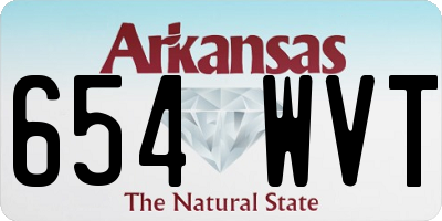 AR license plate 654WVT