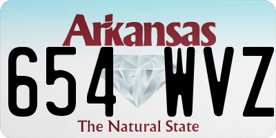 AR license plate 654WVZ