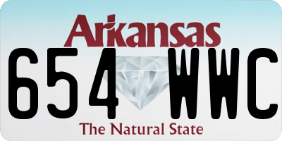 AR license plate 654WWC