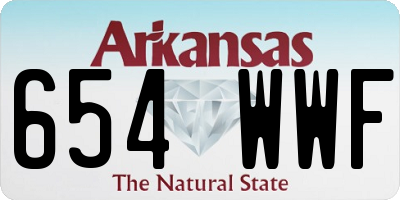 AR license plate 654WWF