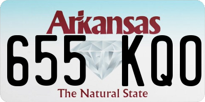 AR license plate 655KQO