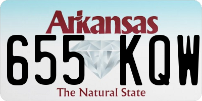 AR license plate 655KQW