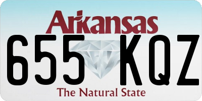 AR license plate 655KQZ
