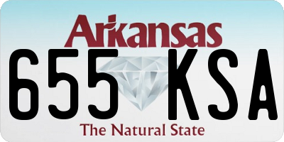 AR license plate 655KSA