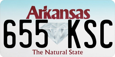 AR license plate 655KSC
