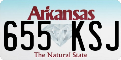 AR license plate 655KSJ