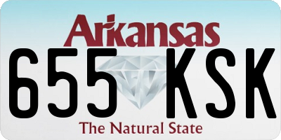 AR license plate 655KSK