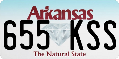 AR license plate 655KSS