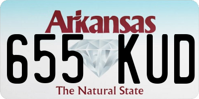 AR license plate 655KUD