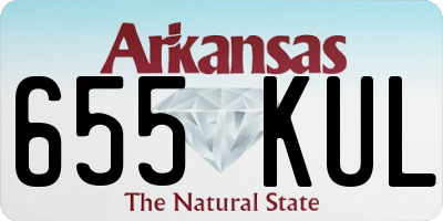 AR license plate 655KUL