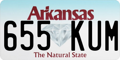 AR license plate 655KUM