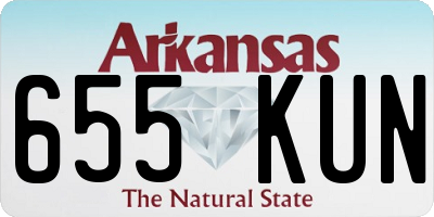 AR license plate 655KUN