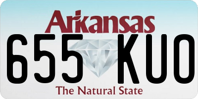 AR license plate 655KUO