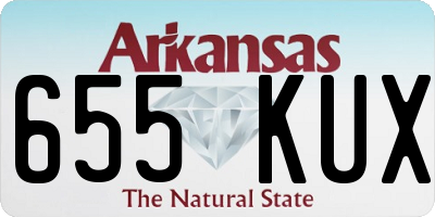 AR license plate 655KUX