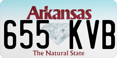 AR license plate 655KVB