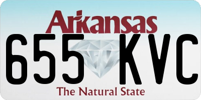 AR license plate 655KVC