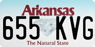 AR license plate 655KVG