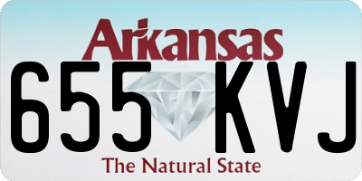 AR license plate 655KVJ