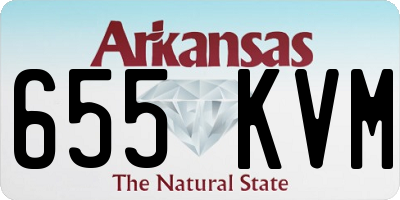 AR license plate 655KVM