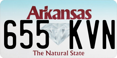 AR license plate 655KVN