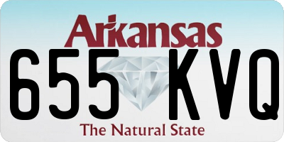 AR license plate 655KVQ