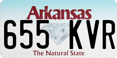 AR license plate 655KVR