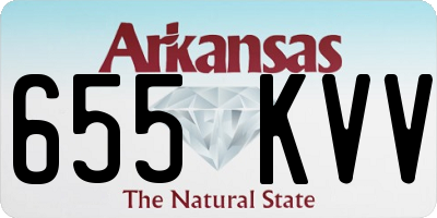AR license plate 655KVV