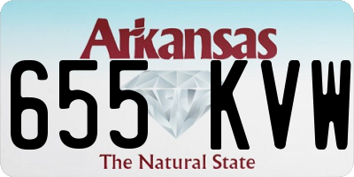 AR license plate 655KVW