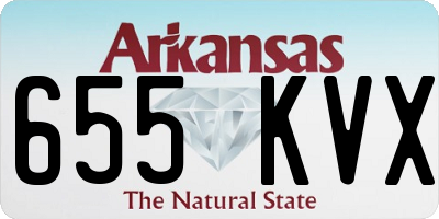 AR license plate 655KVX