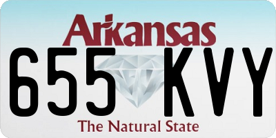 AR license plate 655KVY