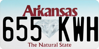 AR license plate 655KWH