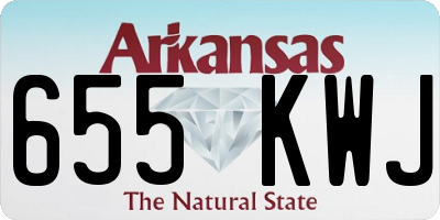 AR license plate 655KWJ