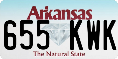 AR license plate 655KWK