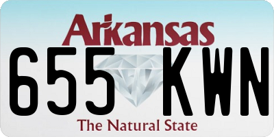 AR license plate 655KWN
