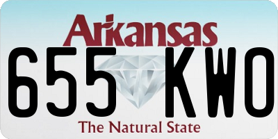 AR license plate 655KWO