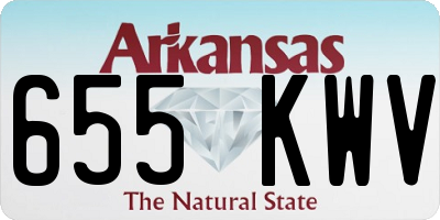 AR license plate 655KWV