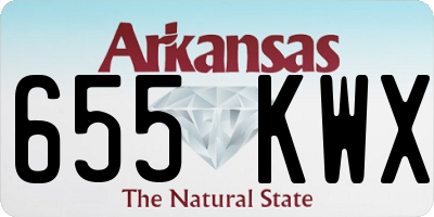 AR license plate 655KWX
