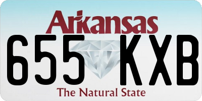 AR license plate 655KXB