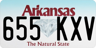 AR license plate 655KXV