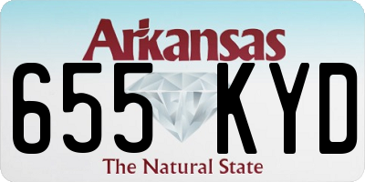 AR license plate 655KYD