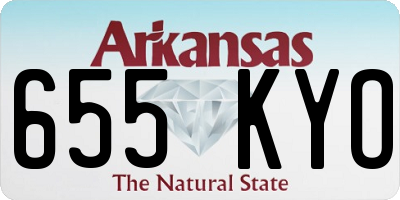 AR license plate 655KYO