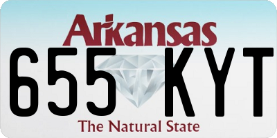 AR license plate 655KYT
