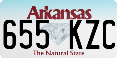 AR license plate 655KZC