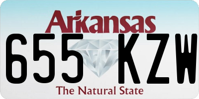 AR license plate 655KZW