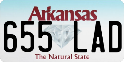 AR license plate 655LAD