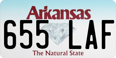 AR license plate 655LAF