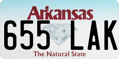 AR license plate 655LAK