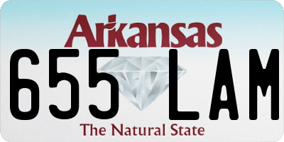 AR license plate 655LAM